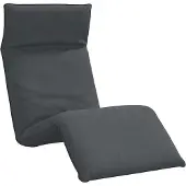 Syfax Ligstoel inklapbaar 175x54x8,5 cm Oxford stof antracietkleurig