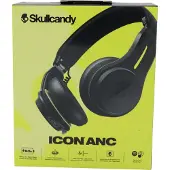 Skullcandy Icon ANC Draadloze Hoofdtelefoon - Bluetooth Koptelefoon - Active Noise Cancelling - 60u batterij - Waterbestendig - On-Ear - met Microfoon - Zwart