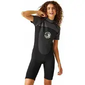 Regatta Rwm022 2 Mm Dames Shorty Met Korte Mouwen En Rits Op De Rug
