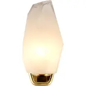 Searchlight Wandlamp Rocky, dimbaar, messing / goud, Badkamer, metaal, Wandlamp