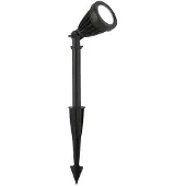 Searchlight Prikspot Spikey, zwart, metaal, 25 cm, IP54 Spikey, zwart, Aluminium, Modern