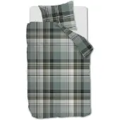 Beddinghouse Dekbedovertrek Vernon Groen Flanel-140 x 200 / 220 cm | 1-Persoons