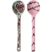 HK Living 70's Ceramics Saladebestek - Set van 2 - Sprinkle