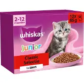 Whiskas Junior Natvoer - Classic