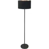 Mexlite Zwarte Vloerlamp Noor Met Zwarte Kap
