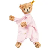 Steiff Slaap-goed-Beer Knuffeldoek 30 cm, roze