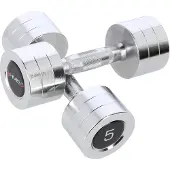HMS Chroom Dumbbell Set - 2 x 5 kg