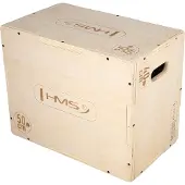 HMS DSC04, individuele plyometrische box, hout, hout, 300 kg, 50 cm, 40 cm