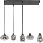Steinhauer Hanglamp Reflexion 5-lichts Smoke glas