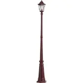 QAZQA Klassieke buitenlantaarn donkerrood 213cm IP44 - Havana