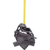 Nemesis Now Harry Potter Hufflepuff Crest (Silver) Hanging Ornament 6cm