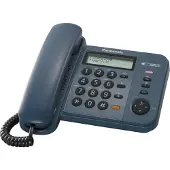 Panasonic KX-TS580GC - Téléphone filaire avec ID d'appelant/appel en instance - bleu foncé