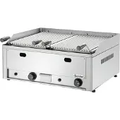 Bartscher Lavasteengrill Bartscher gas, RVS, tafelmodel, 66(b)x28(h)x57(d), 8kW