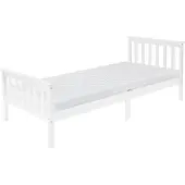 ML-Design Kinderbed Willard | hout wit 206x98x80 cm kinderbedden | NADUVI