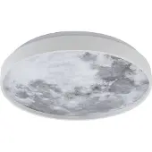 LINDBY Plafondlamp , Lune, Wit, Woonkamer, Kunststof, Modern