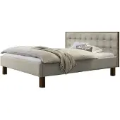 Hasena Noah gestoffeerd bed massief hout 100% polyester incl. Midtrever