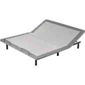 Beliani BRUNOY - Bedframe verstelbaar - Grijs - 180 x 200 cm - Polyester