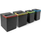 Emuca Recycle 2x15 2x7l Recyclebak 4 Eenheden