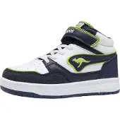 Kangaroos K-CP Dunkin Mid EV high-top unisex kinderschoenen 10267 wit/marine