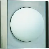 Albert Rvs wandlamp Quadrate globe