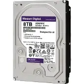 Western Digital WD Purple-harde schijf voor bewakingssystemen, 8 TB, 3,5 inch, 7200 RPM, SATA 6 Gbit/s