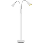 LUCANDE Vloerlampe , Medira, Wit, Woonkamer, Metaal, Modern