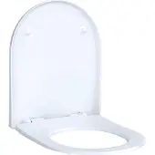 Geberit Acanto wczitting slim wrap over antibacterieel scharnieren verchroomd quick release - met softclose mechanisme - wit 500.605.01.2