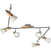 LINDBY Plafondlamp , Marena, dimbare, Hout, Woonkamer, Metaal, Landhuis / Rustiek