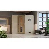Karibu | Sahib 2 Sauna | Energiesparende Deur | Kachel 9 kW Geïntegreerde Bediening