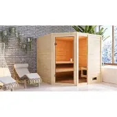 Karibu | Tabea Sauna | Biokachel 9 kW Externe Bediening