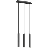 Arcchio Hanglampe , Franka, Zwart, Woonkamer, Metaal, Modern