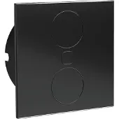 Doeco Duplex Q stopcontact zwart