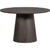 Woood Maan Eettafel - MDF - Donkerbruin - 75x120x120