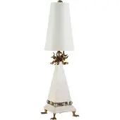 Flambeau LED Tafellamp Leda | 1X E27 Max 60W | Cream Patina, Gold Leaf