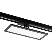 Arcchio Hairis LED paneel, 30 cm, zwart, 4000 K, zwart, Werkkamer / Kantoor, Kunststof, Modern, railverlichting
