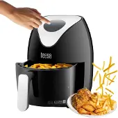 Uni-T Digitale airfryer1,8L zwart zwart Kunststof Heteluchtfriteuse