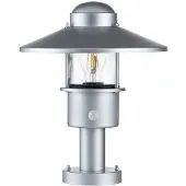 Elstead Lighting Mini LED Tuin Pilaar Klampenborg | 1X E27 Max 60W | IP44 (Outdoor) | Silver