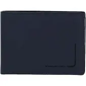 Piquadro Portemonnee Pu257pqjr, donkerblauw, leer