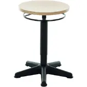 Stier - Werkkruk met Glijders - Zithoogte 440-630mm - Naturel Beuken