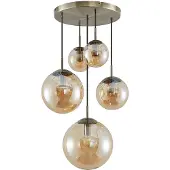 LINDBY Hanglampe , Teeja, dimbare, Brons / Oudmessing, Woonkamer, Glas, Vintage / Retro