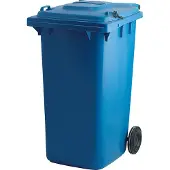 Sonstiges Container met papiergleuf en slot blauw