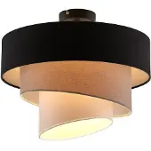 LINDBY Plafondlamp , Coria, dimbare, Beige, Woonkamer, Stof, Modern