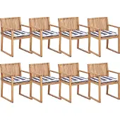 Beliani SASSARI II - Tuinstoel-Lichte houtkleur-FSC gecertificeerd acaciahout