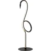 Elstead Lighting LED-tafellamp Flamingo, zwart, Woon-/ Eetkamer, metaal, Design, LED tafellamp