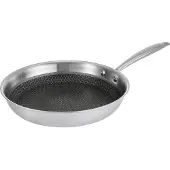 Resto Achird Koekenpan 28 cm – TRI-PLY RVS Koekpan – Inductie Geschikt – PFLUON anti-aanbaklaag – Honingraat Anti-aanbaklaag – Ovenbestendig