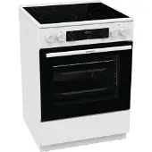 Gorenje GEC6C40WD, Vrijstaand fornuis, Wit, Draaiknop, Touch, Wit, Metaal, Keramisch