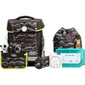 School-mood Champion Maxx Pro Mila Schooltas set 7-delig bruin