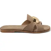 Lazamani Slippers Dames Taupe Suède Size 37