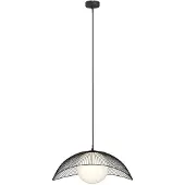 LINDBY Hanglampe , Fabronia, dimbare, Zwart, Woonkamer, Metaal, Modern