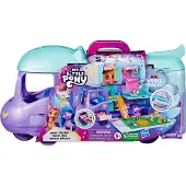 My Little Pony Speelset Mini Wereld Magie Mare Stream, Bouwbare Camper Van, Mini Speelgoed voor Kinderen 5+